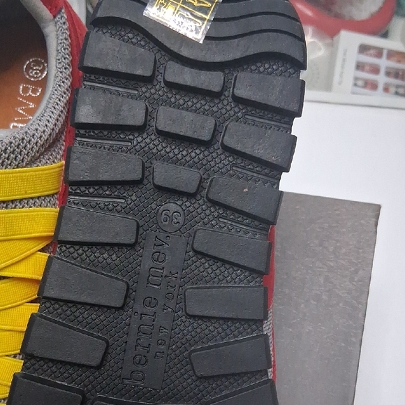bernie mev. Red and Yellow Women's Sneakers - Picture 3 of 5